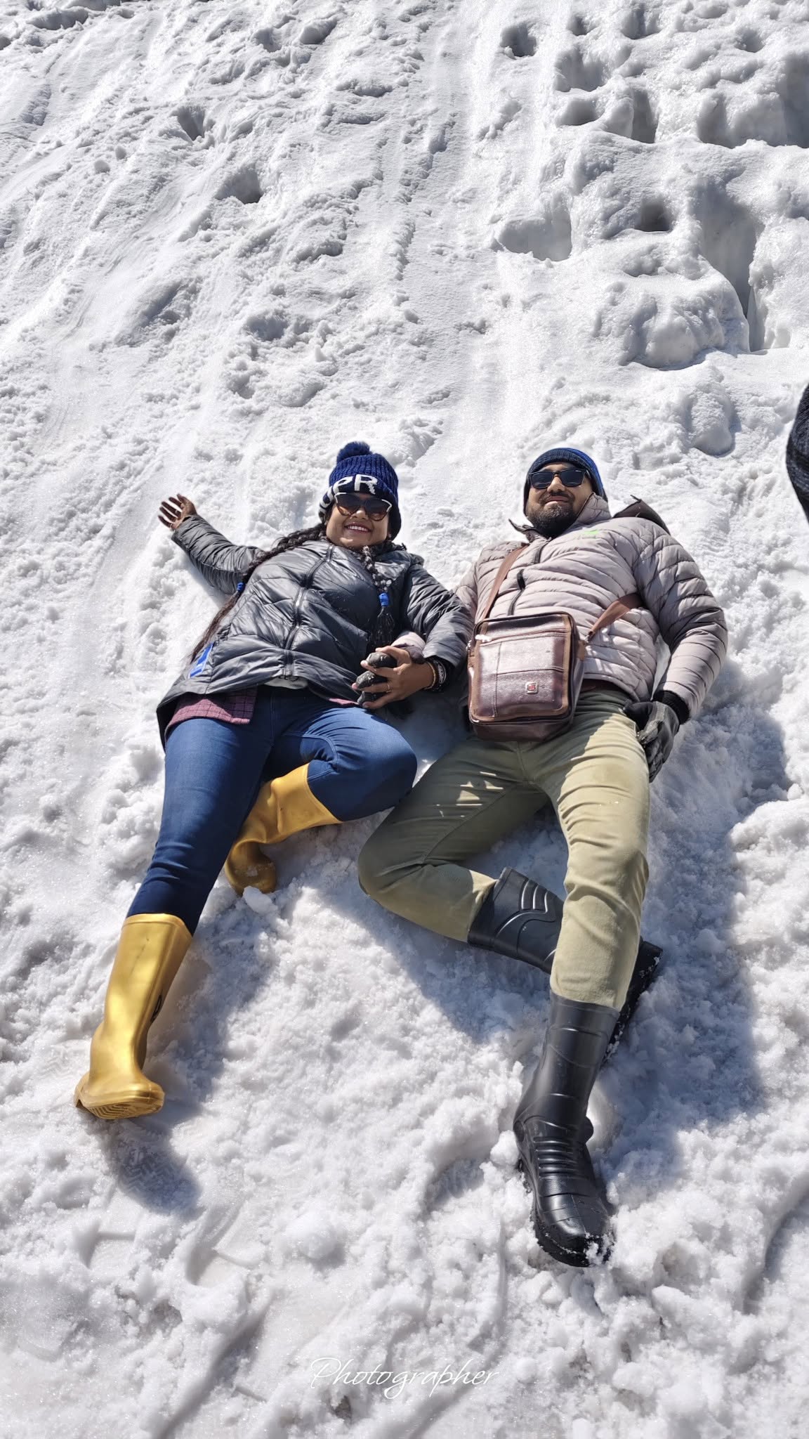 Enjoying the snow at Kalapathar