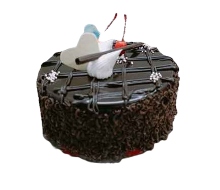 Chocolate cake candy flower 2