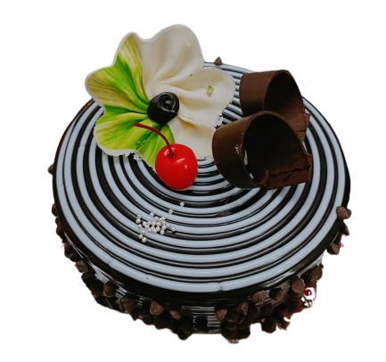 Chocolate cake candy flower 