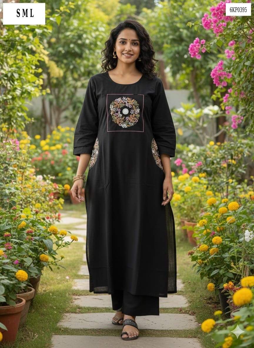 Full Flair Kurti with Plazo Set 